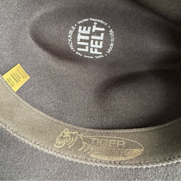 Tiger Pride Men’s Vintage 100% Wool Black Gambler Style Fedora - Picture 9 of 10